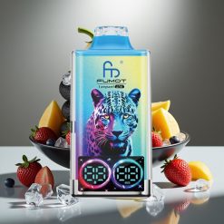 Fumot Leopard 40K Puffs Disposable Vape Melnais Pūķis Ledus 700mAh Dual Mesh