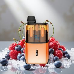 Fumot Ultra T32000 Disposable Vape Dzērveņu ķiršu zemenes - ķiršu ledus, 32000 puffs, 800mAh, 24ml