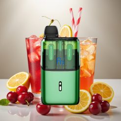 Fumot Ultra T32000 Disposable Vape Melnā Obele - Ķiršu Kola, 32000 puffs, 800mAh