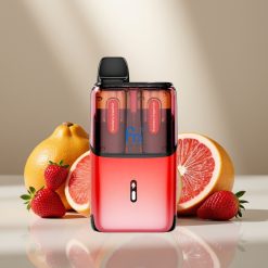 Fumot Ultra T32000 Izmetamais Veips Zemeņu Greipfrūts - Zemeņu Pūķauglis, 32000 piepūšanas, 800mAh, 24ml