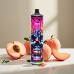 JNR Calavera 11000 Puffs Disposable Vape Persiku Ledus, 21ml, 1.0ohm