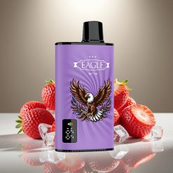 JNR EAGLE Smart 23000 Puffs Disposable Vape Zemeņu Ledus, Digital Screen, 1.0ohm Mesh Coil, 750mAh