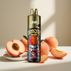 JNR Joker 24K Puffs Disposable Vape Vasaras Persiku Ledus, 2+10ml, 800mAh, 24000 Puffs