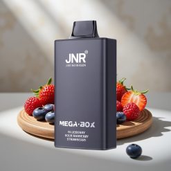 JNR Mega Box 25000 Puffs Disposable Vape Dzērveņu Skābo Aveņu Zemenju 30ml 850mAh
