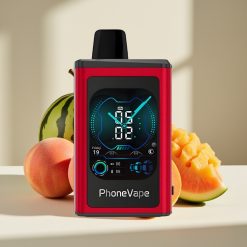 JNR PhoneVape 30000 puffs Disposable Vape Persiku Mango Arbūzu, 850mAh, Type-C, Turbo
