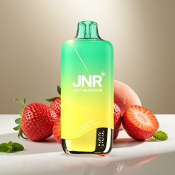 JNR Rainbow 10500 Puffs Disposable Vape Zemeņu Persiku Mētra 18ml 10500 Puffs