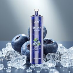 JNR Shisha Hookah 12000 Puffs Disposable Vape Zemenes Ledus 12000 Puffs 24ml 750mAh