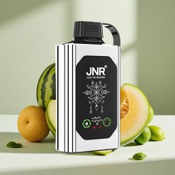 JNR Shisha Hookah Box 20500 Puffs Disposable Vape Dūbeļu Melona Mētra, 25ml, 1000mAh, Type-C