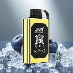 JNR Shisha Hookah Box 20500 Puffs Disposable Vape Zemenes Ledus, HD Display, 1000mAh, Type-C