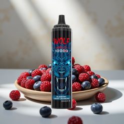 JNR Wolf Niplo 10000 Puffs Dzērveņu Mellenes Ķiršu 20ml 5% Type-C