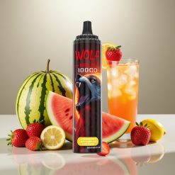JNR Wolf Niplo 10000 Puffs Zemeneņu Arbūzu Limonāde 20ml 5% Type-C