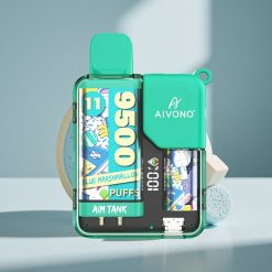 Aivono AIM-TANK 9500 Pūfi, Zilais Marshmallow, 18ml, 650mAh, LCD
