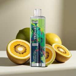 UWIN Crystal 10000 Puffs Disposable Vape Kivi, Pasiflu Auglis, Gvajava – 18ml, 650mAh, RGB
