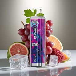 UWIN Crystal 10000 Puffs Disposable Vape Vīnoga Ledus, 18ml, 10 000 piepildījumi, RGB gaismas