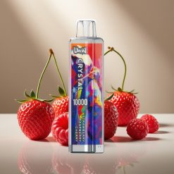 UWIN Crystal 10000 Puffs Disposable Vape Zemenes Avenes Ķirsis 18ml 650mAh