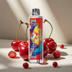 UWIN Crystal 10000 Puffs Disposable Vape Ķiršu ogu, 18ml, 650mAh, Type-C