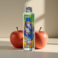 UWIN Crystal 10000 Puffs Divu ābolu, 18ml, 650mAh, Type-C