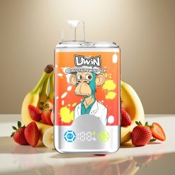 UWIN Crystal Twins 40000 Puffs Zemeņu Banānu Mīlestība 66, 32ml, 850mAh