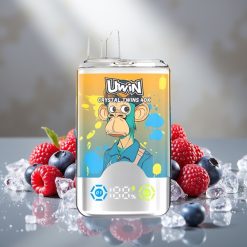 UWIN Crystal Twins 40000 Puffs Zilā Aveņu ķiršu ledus - 32ml, 0.6 Ohm, Type-C