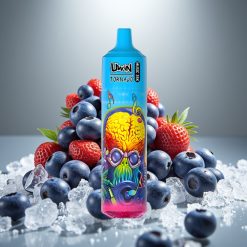 Uwin Tornado 35K Mūzikas izmēņojamais veips – Zemenes ar ledu, 35K puff, 5%, Type-C