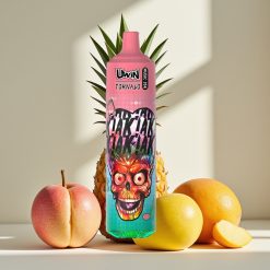 Uwin Tornado 35K Music Disposable Vape Persiku Manga Ananāsa, 35 000 piepildījumi, 5% nikotīna, Type-C