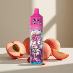 Uwin Tornado 35K Music Disposable Vape Persiku Ogus, 35K piepildījumi, 5% nikotīns, Type-C